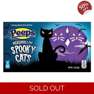 Peeps Marshmallow Cats - Halloween Sweet Treats - 4 Pack - 42g